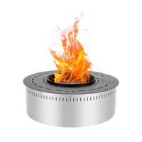 Humidificateur à effet flamme, Meilleur foyer à vapeur d'eau, Brume de feu artificielle électrique automatique, Cheminée à vapeur de forme ronde