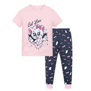 All'ingrosso 2 pezzi pantaloni a maniche corte <span class=keywords><strong>pigiama</strong></span> per bambini set ragazzo e ragazza cotone bambini pigiameria estate - Product Image 4