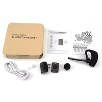 Headset Earpiece Walkie Talkie Bluetooth PTT Nirkabel Baru untuk Radio KEN-WOOD, Baofeng, dan Motorola