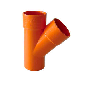 45 ° PVC Dérivation CPVC UPVC Douille Raccord de Tuyau Ø 100 Surface Lisse pour Applications Chimiques Tailles 25mm 50mm 110mm Soudure - Product Image 2