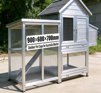 Cage de jardin en aluminium LEITE, accessoire pour enclos extérieur pour petits animaux, idéale pour la ferme et le jardin
