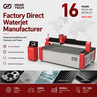 Machine de découpe au jet d'eau CNC industrielle HEAD pour la fabrication de plaques en acier, aluminium et cuivre