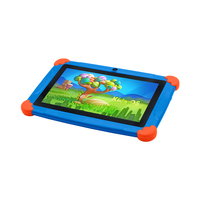 Tablette PC 7 pouces 1+8 Go du fournisseur d'origine avec Google Play Store téléchargeable, jeux éducatifs et étui en caoutchouc pour l'apprentissage