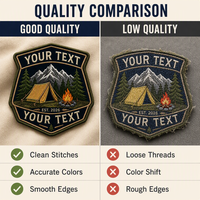 Patch brodé personnalisé avec logo, détails de broderie, à coudre, insigne brodé, blason brodé
