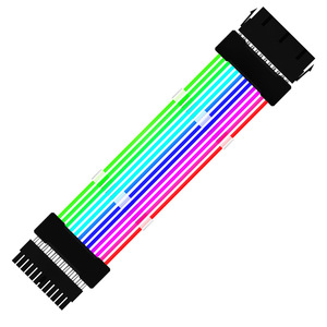 Motherboard 24-Pin <b>Power</b> Supply Extension <b>Cable</b> With 8-Pin And 3-Pin Argb Sync For <b>Pc</b> Building - Product Image 1