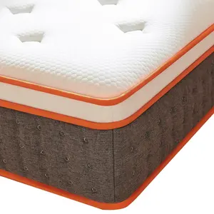 Yatak otel yatağı bahar bobin lateks 100% doğal yatak için özel tasarım