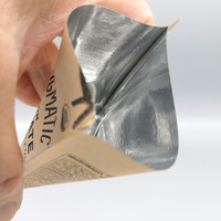 Sachet d'emballage personnalisé à trois soudures latérales en papier kraft biodégradable pour échantillons de thé, café, chocolat en poudre à portion individuelle