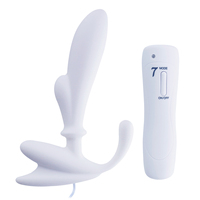Masseur de prostate à 7 modes, silicone ABS, vibrateur pour le bien-être masculin, étanche, alimenté par piles, stimulateur anal