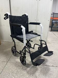 Fauteuil roulant pliable à cadre en acier pour intérieur et extérieur, vente en gros directe d'usine, pour personnes âgées - Product Image 2