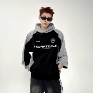 <span class=keywords><strong>Sweat</strong></span>-shirt à capuche en coton coloré rétro, ample et décontracté, avec logo personnalisé, adapté aux hommes et aux femmes - Product Image 1