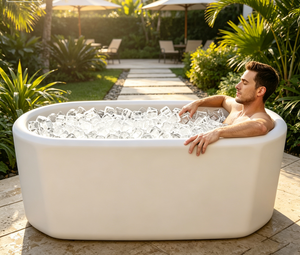 Bañera de Inmersión en Frío, Ovalada, Portátil, Combinada para Agua Fría y Caliente, de Lujo, Grande, para Adultos, de Exterior, Independiente - Product Image 1