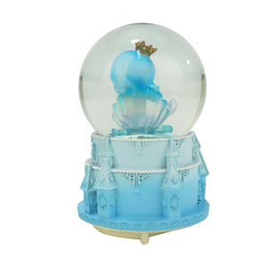 Resina personalizzata realizzata In kawaii carina <span class=keywords><strong>sirena</strong></span> di <span class=keywords><strong>mare</strong></span> In cristallo di carillon a palla di neve - Product Image 6