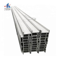 Vigas de acero estructural Tamaño estándar Galvanizado H-beam Precio por tonelada H Iron Beam I Steel