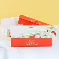 Caja Plegable para Hot Dogs con Logotipo Personalizado, Venta al Por Mayor, Porta Snacks Desechables Resistentes de Alta Calidad, Venta Directa de Fábrica