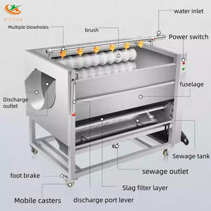 Sắn Máy lột Peeler và máy giặt sắn rửa máy lột gừng tươi máy giặt - Product Image 2
