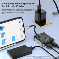 Nouvel adaptateur OTG 2 en 1 avec chargeur, adaptateur USB OTG pour iPhone iPad, Plug & Play