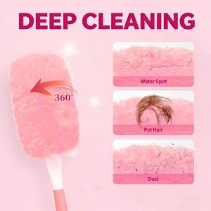 Offre Spéciale : Recharges de Plumes à Poussière Jetables Antibactériennes, Élimination à 360°, Manche en Plastique, Plumes à Poussière Extensibles en Microfibre pour Nettoyage - Product Image 6