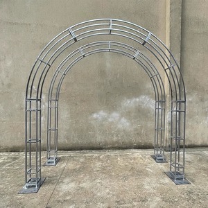 Structure en <span class=keywords><strong>arche</strong></span> semi-circulaire, cadre de support pour mariage, cadre d'<span class=keywords><strong>arche</strong></span> florale, cadre d'<span class=keywords><strong>arche</strong></span> circulaire, couloir - Product Image 1