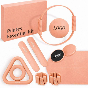 CZ Yoga Mat <b>Dumbbells</b> Set Pilates Accessories Customized Ankle Wrist Bangles Barbell BarBeam Power Ring Silicone Pilates Kit Set - Product Image 1