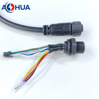 Connecteur Électrique Étanche M12 3 Broches Mâle-Femelle à Montage sur Panneau pour Boîtier de Jonction Câblage DIY CE ROHS