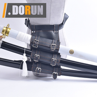 1 2 3 couche médiévale Katana samouraï épée grenouille cuir fourreau ceinture rapière étui
