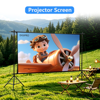 Écran de projection OEM mobile ultra courte focale à pliage rapide 16:9 60 72 84 100 pouces 4K TV intérieur portable extérieur