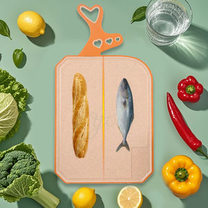 Ensemble de planches à découper durables à double face Poignées faciles à saisir Planches à découper carrées rectangulaires de taille personnalisée Rainures à jus intégrées - Product Image 2