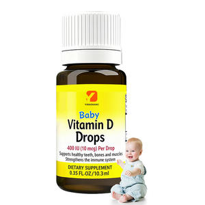 Gotas de vitamina <span class=keywords><strong>D</strong></span> para bebés personalizadas de fábrica OEM/ODM 400 <span class=keywords><strong>IU</strong></span> (10 Mcg) por gota Gotas de vitamina <span class=keywords><strong>D</strong></span> líquida para bebés y niños pequeños - Product Image 1