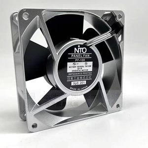 พัดลมแผง NTO รุ่น PF-120 ขนาด 120 มม. โครงอะลูมิเนียม AC 100V พัดลมระบายความร้อนสำหรับใช้งานในอุตสาหกรรม - Product Image 1