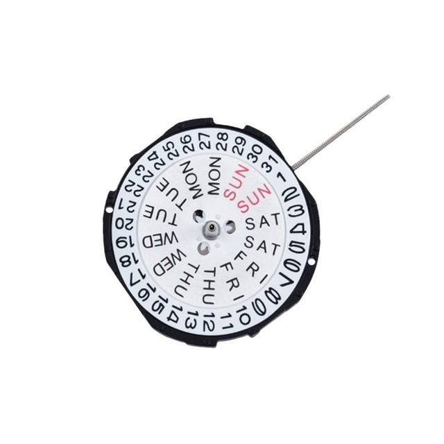 NEW SL28  SL25 Replacement Double Calendar Quartz Watch Movement with Day and Date Display  English Metal Recycled Materials