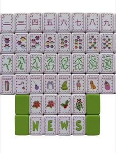 Nouvel ensemble de luxe en acrylique 2026 – Tuiles de Mahjong américaines gravées de luxe en stock - Product Image 2