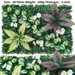 Mur végétal artificiel tropical moderne de luxe écologique de haute qualité, décoration en <span class=keywords><strong>herbe</strong></span> verte colorée, <span class=keywords><strong>herbe</strong></span> de Milan suspendue - Product Image 5