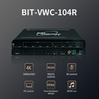 BIT-VWC-104R, 1 entrée 4 sorties, contrôleur de mur vidéo 2x2, splicer rotatif, multi-écrans LCD