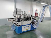 BESTSUN BSHF450 Machine à coudre automatique pour ourlets croisés de serviettes en tissu éponge, point noué, efficacité 600 pièces/heure, largeur de travail 170-450 mm
