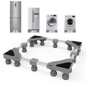 Base de lave-linge robuste de haute qualité, capacité de charge de plus de 350 kg, base de lave-linge réglable avec support de réfrigérateur surélevé - Product Image 3