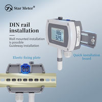 Customizable ABS Wall-Mounted LCD Display Sensor CWS29 Rail-Mountable OEM Atmospheric Pressure Temperature Humidity Instrument