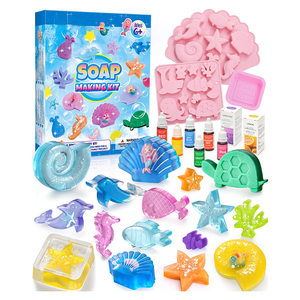 Nàng Tiên Cá Làm Xà Phòng Craft <span class=keywords><strong>Kit</strong></span> Trẻ Em Đồ Chơi 18 Mô Hình 6 Mực Tuổi 8-12 Năm Tuổi Đại Dương Động Vật Đồ Chơi Món Quà Sinh Nhật Tự Làm Khoa Học Bộ Dụng Cụ - Product Image 1