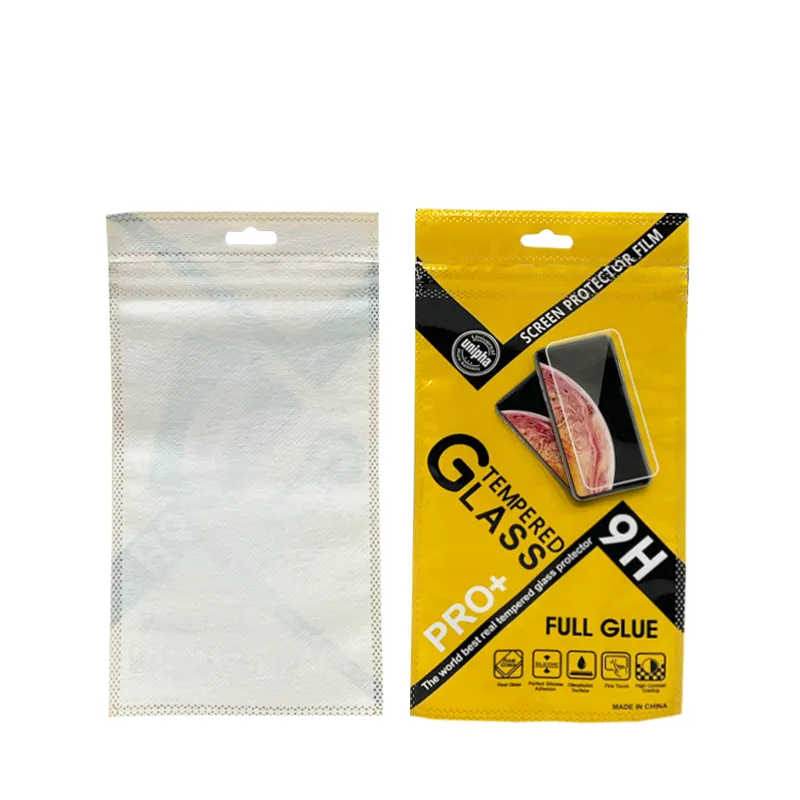 Harga Terbaik Pencetakan Plastik Zip Lock Bag Pelindung Layar Kain Non-Woven Kantung Plastik Ritsleting