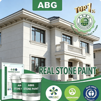 Peinture en pierre véritable résistante aux chocs avec grain de roche composite pour extérieur industriel intensif