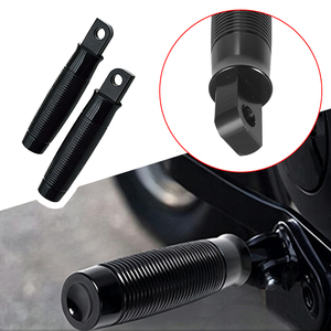 Reposapiés roscados CNC para motocicleta Harley XL883 1200 X48 Dyna Softail Road King, reposapiés delantero y trasero, negro, cromo, bronce - Product Image 4