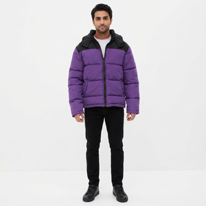 Easy-to-Wear <b>Canvas</b> Stand Collar Men's Puffer Jackets-Warm All <b>Colours</b> & Sizes - Product Image 1