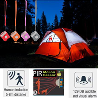 Alarme de sécurité haute sensibilité 10 mètres, détection infrarouge, avertissement de vibration, anti-perte, protection SOS