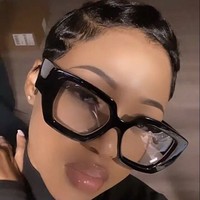 Lunettes de vue modernes rétro de style européen et américain pour femmes, monture intégrale, verres anti-lumière bleue, élégantes et polyvalentes, inspirées d'Instagram