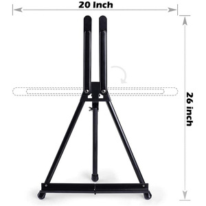 ขาตั้งวาดรูปเหล็กปรับระดับได้แบบพกพา Bertha Art Easel สำหรับนักเรียนฝึกวาดภาพ - Product Image 5
