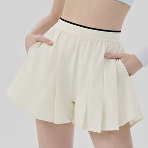 JCX Pantalones Cortos <span class=keywords><strong>de</strong></span> Yoga Holgados, <span class=keywords><strong>de</strong></span> Una o Dos Piezas, Antideslumbrantes, Deportivos, para Mujer, con Bolsillos, Plisados, Tipo Falda - Product Image 1