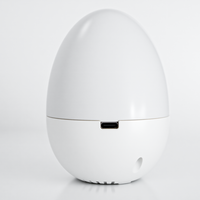 Machine d'aide au sommeil à bruit blanc rechargeable par USB avec 9 sons apaisants, son stéréo, lumière blanche chaude, matériau ABS, minuterie 30/60/90