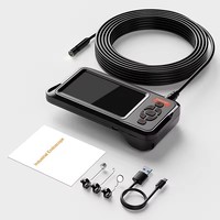 Endoscope industriel T67, écran 4,3'', inspection de tuyaux de voiture, endoscope de canalisation, objectif 8 mm, câble de 2 m, caméra de plomberie étanche, serpent