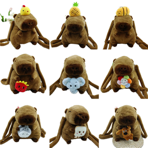 กระเป๋าเป้สะพายหลังผ้ากำมะหยี่แบบข้ามพรมแดนพร้อมไส้ผ้าฝ้าย PP ดีไซน์ตุ๊กตาการ์ตูนอายุ15-35ปีจากประเทศจีน - Product Image 5