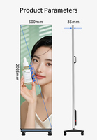 Écran LED couleur intérieur P1.8 P2 P2.5, affichage LED panoramique pour centre commercial/magasin de détail