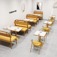 Combinaison Table et Chaise de Bar pour Café, Personnalisation Style Moderne, Personnalisation Thème Restaurant, Banquette Personnalisée